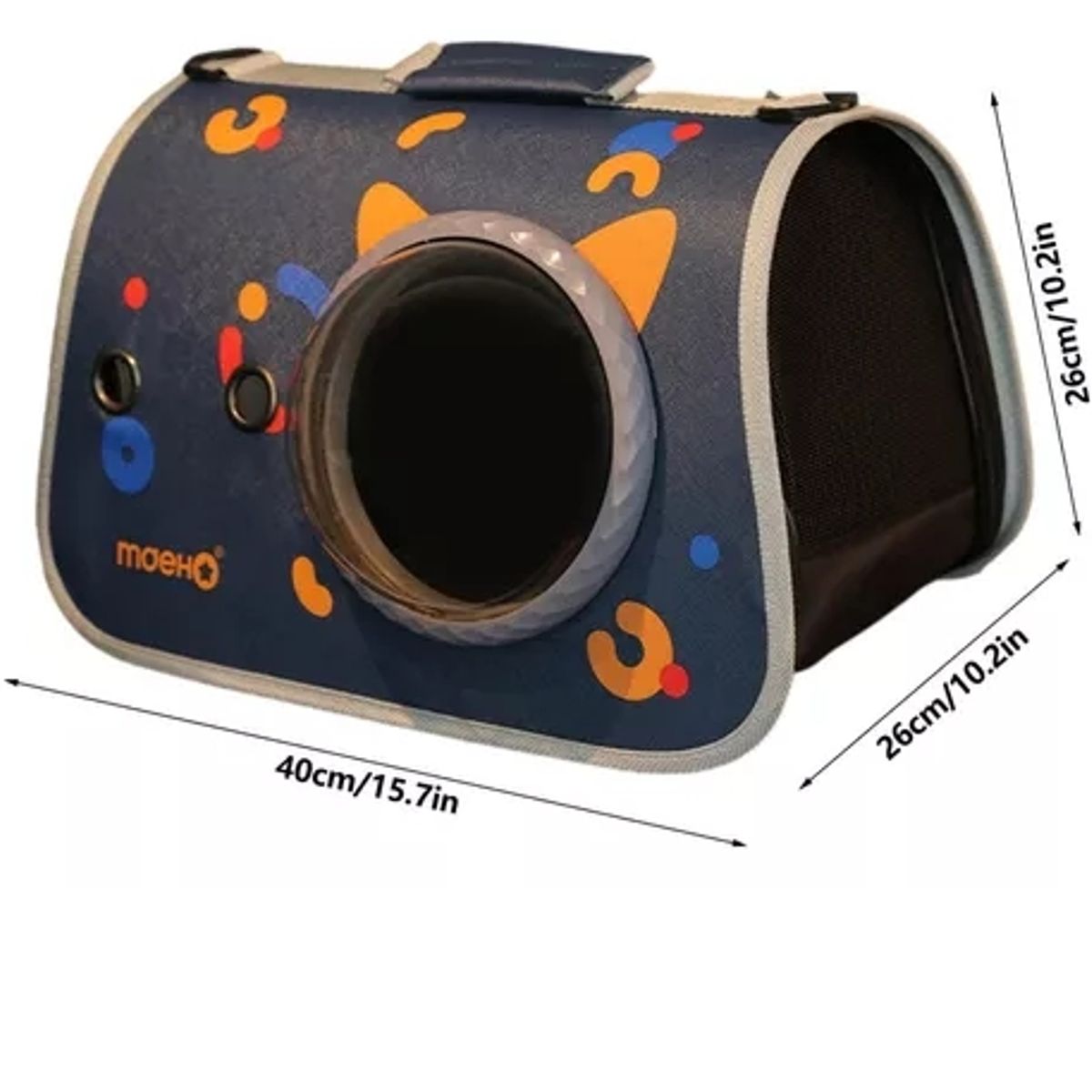 GENERICO - jaula transportadora  para gatos mochila mascotas negro