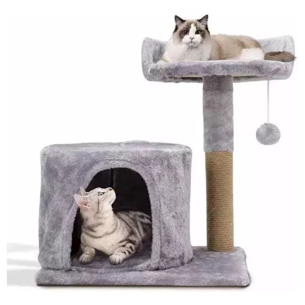 GENERICO - Casa De Árbol Con Rascador Para Gatos - Plataforma Para Gato