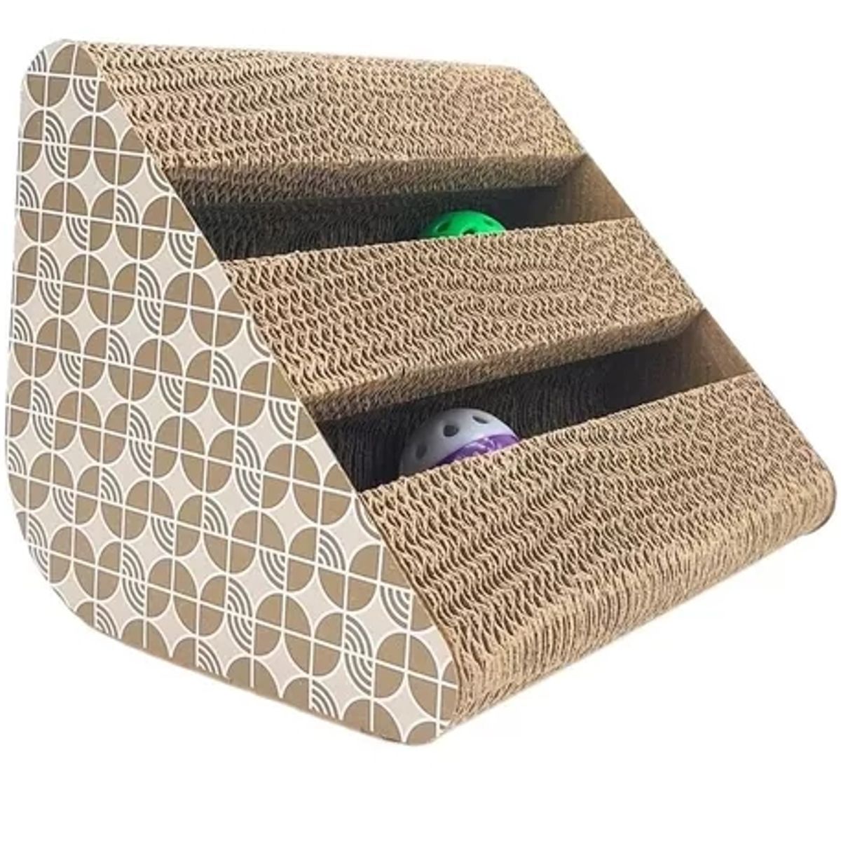 GENERICO - Rascador Para Gato Con Catnip Pelotas Sonajas Juguete Gatos