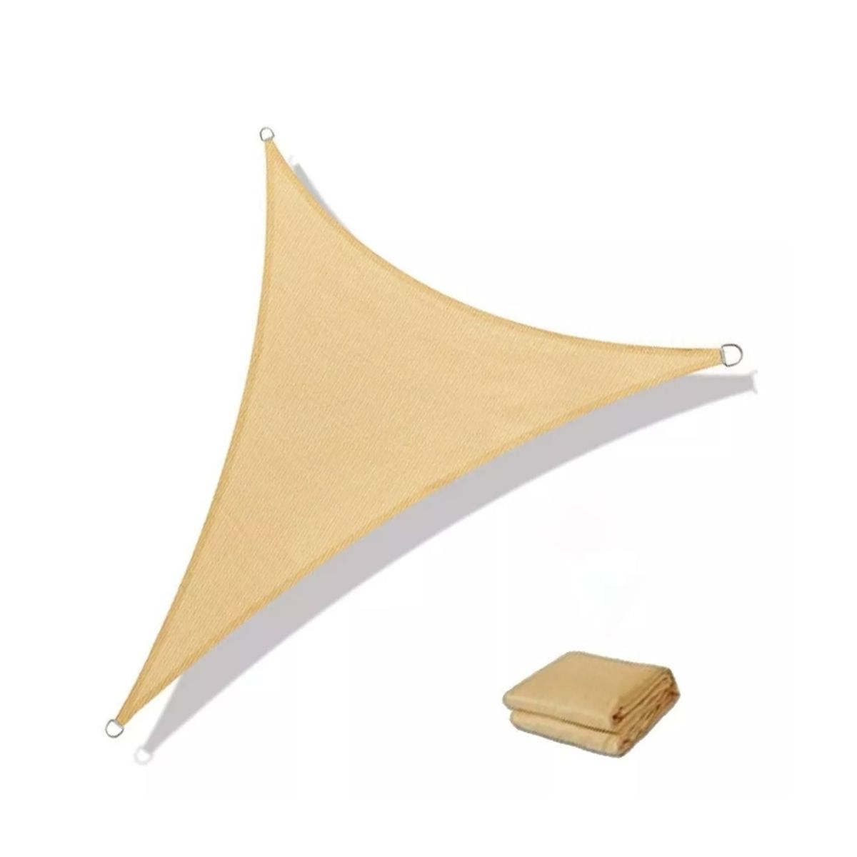 GENERICO - Toldo Vela Sombra Triangular 5 X 5 X 5 Mts