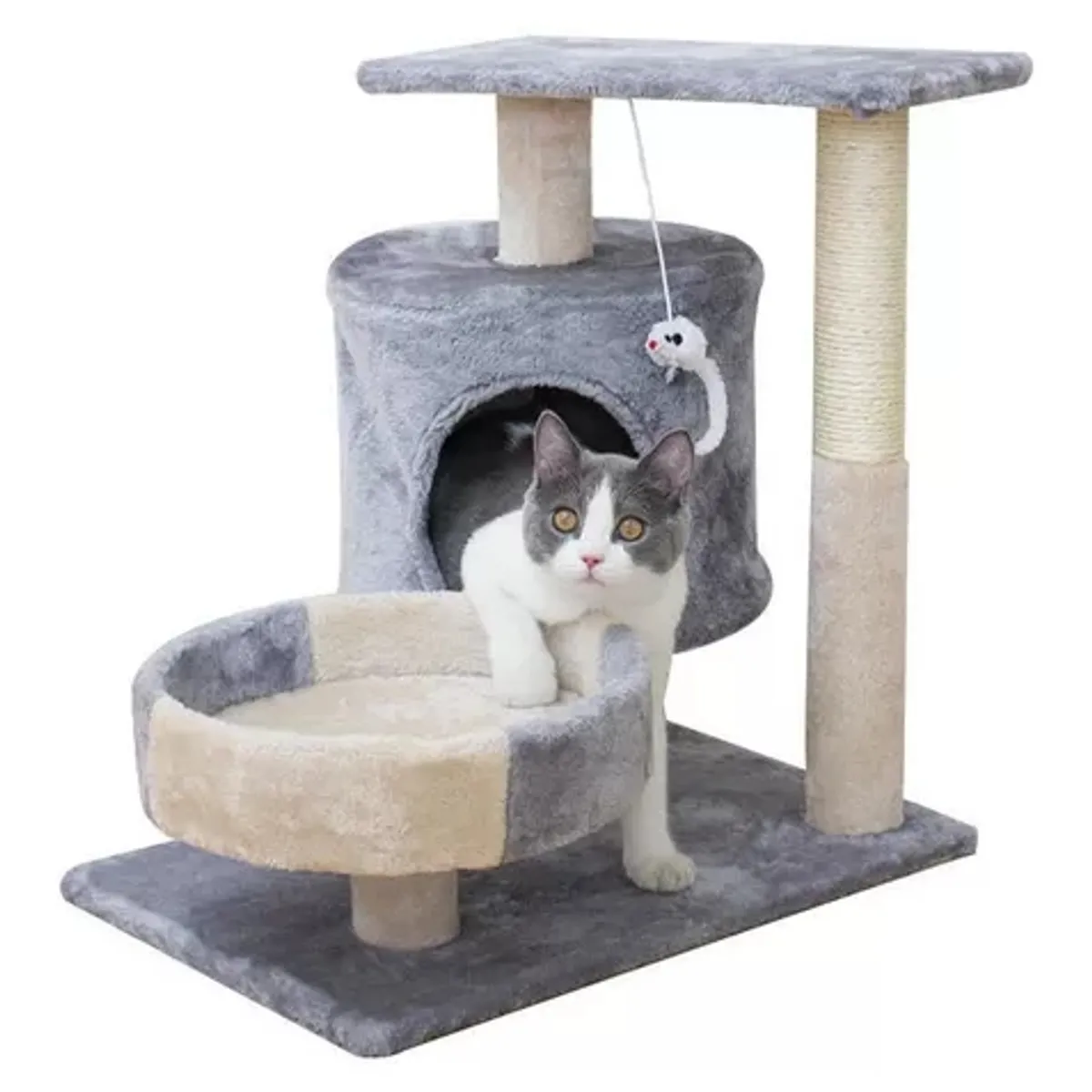 GENERICO - Torre Rascador Casa Torre Gatos 2 Niveles