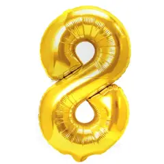 GENERICO - Globo Numero Metalizado 8