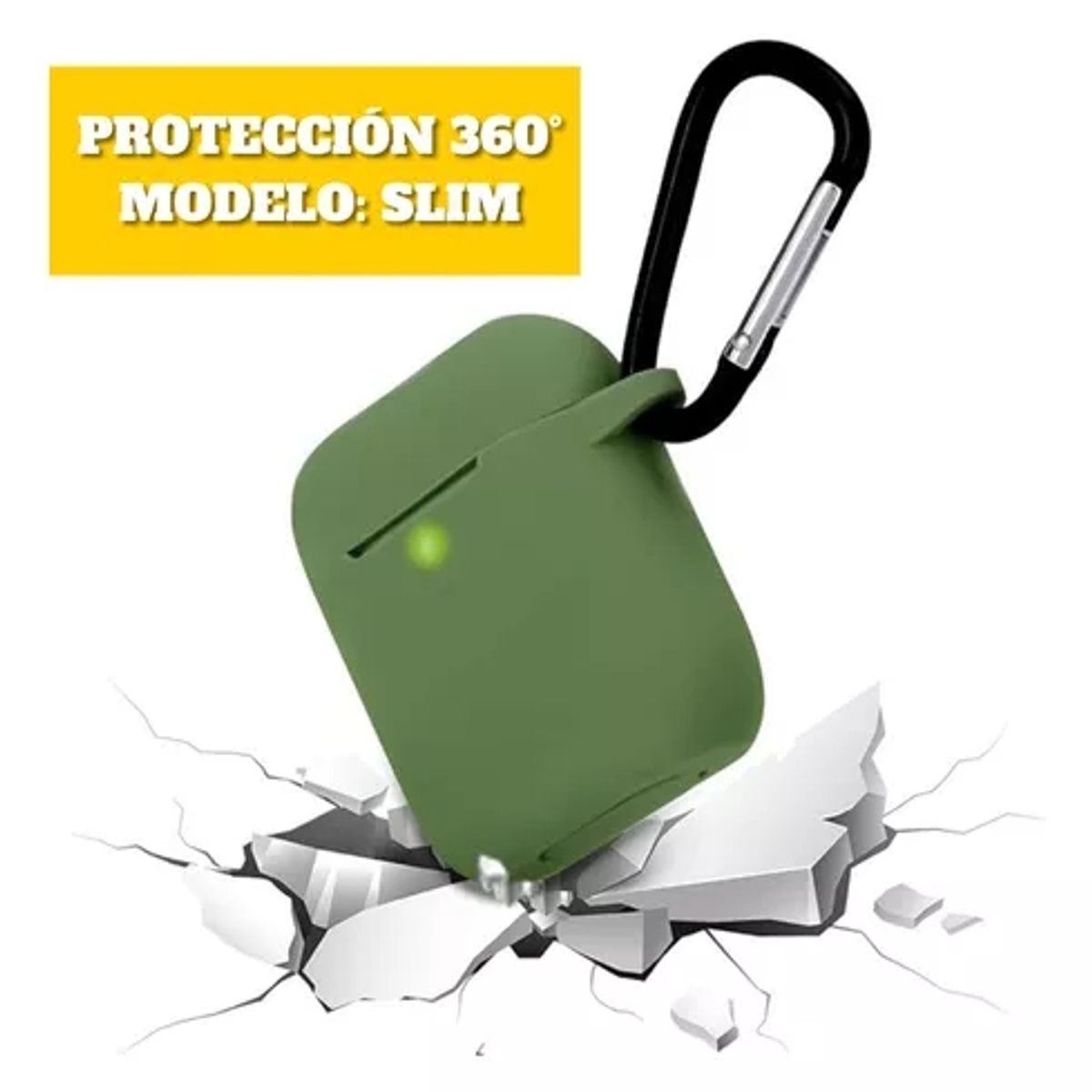 GENERICO - Funda Silicona AirPods 2gen Set De Accesorios 6 En 1