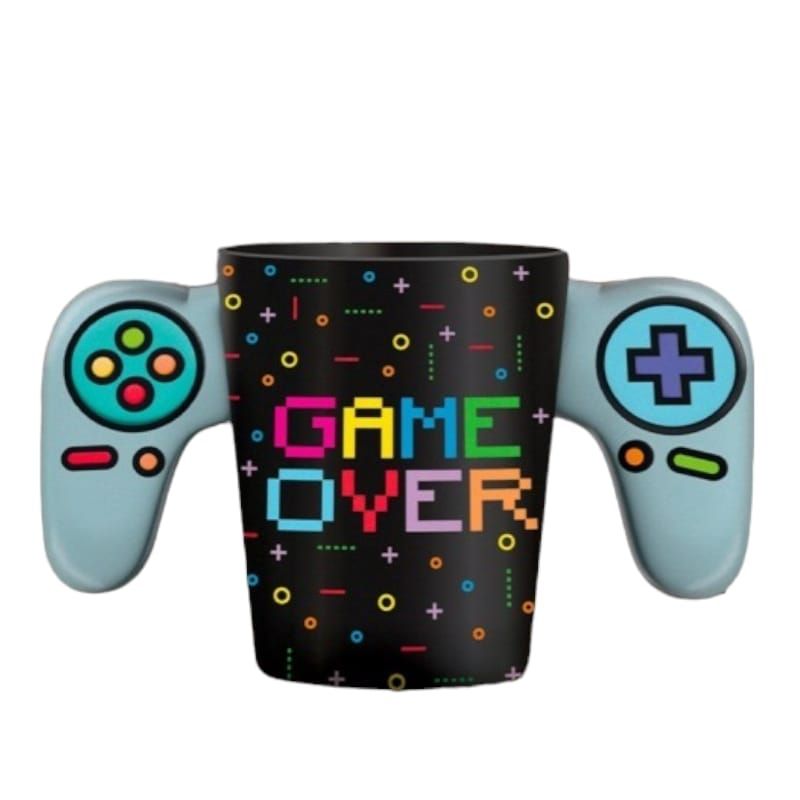 GENERICO - Taza Mug Ceramica Gamer Game Over Control Joystick