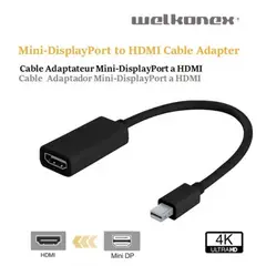GENERICO - ADAPTADOR MINI DISPLAYPORT A HDMI 15 CM 1080P WELKONEX