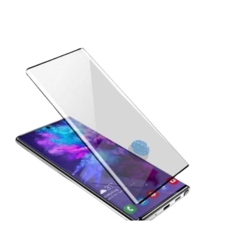GENERICO - Mica Lámina Curvo Para Samsung Note 20 Ultra Con Hoyo