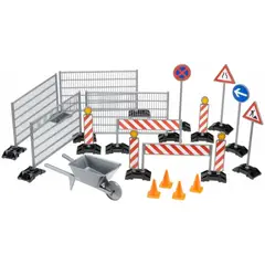 BRUDER - 62007 ZUBEHOR BAUSTELLENSET ZAUNE