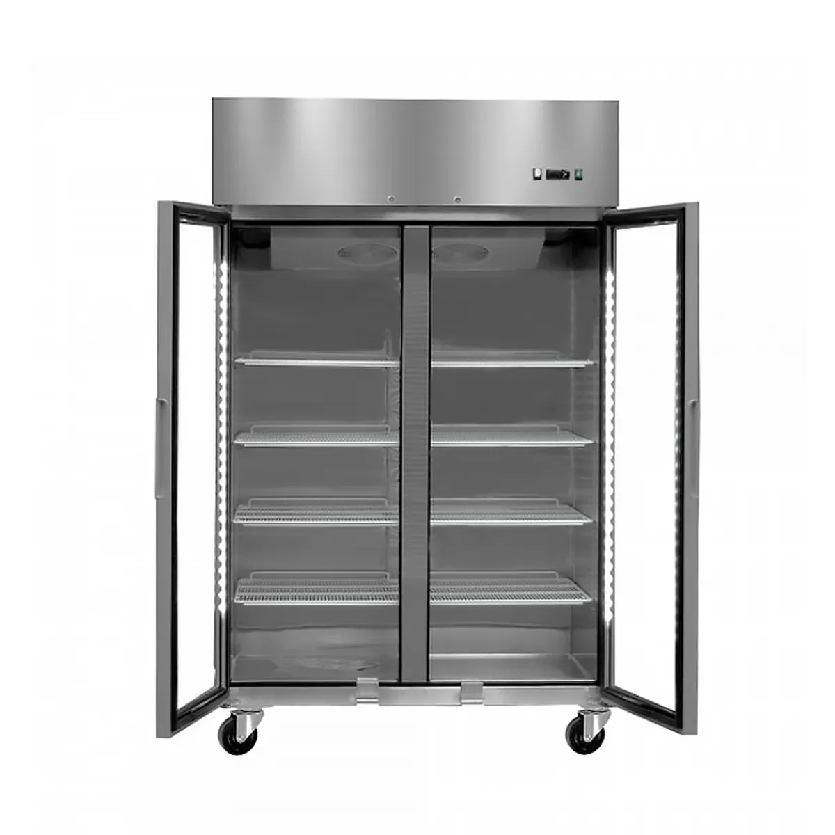 BOZZO - Refrigerador Industria 2 Puertas de Vidrio