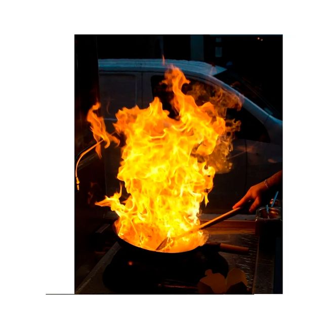 GENERICO - Disco Wok Teflon 36 Cm Con Mango