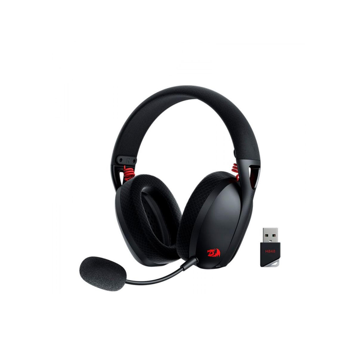 REDRAGON - Audifono Redragon Ire Pro H848 Black Inalambrico 2.4 y BT