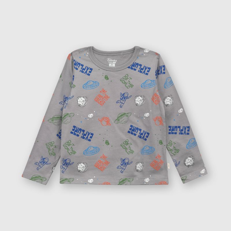 COLLOKY - Polera Niño Gris 53077 Colloky._