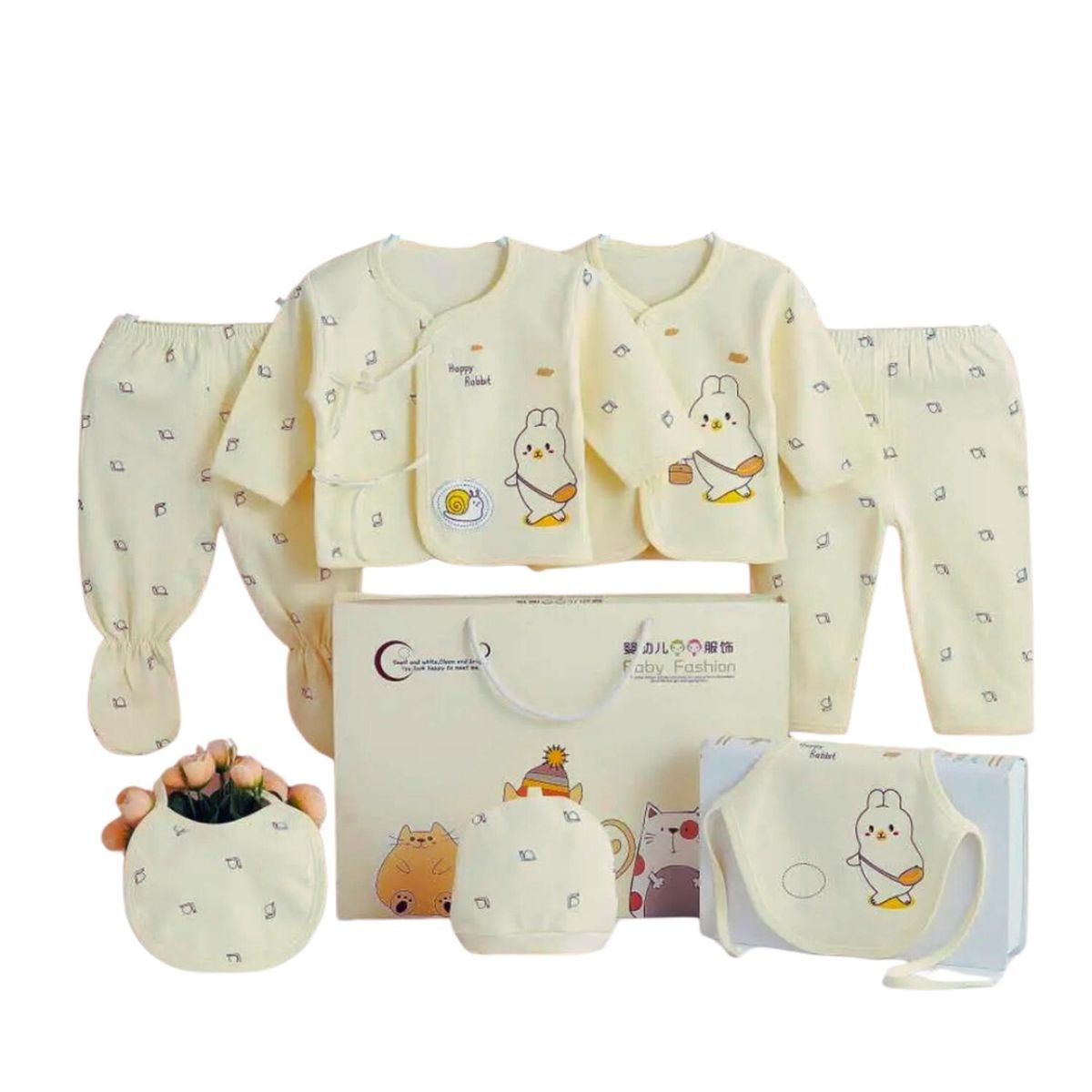 KIVARA - Conjunto Ropa Bebe Ajuar Bebe Recien Nacido