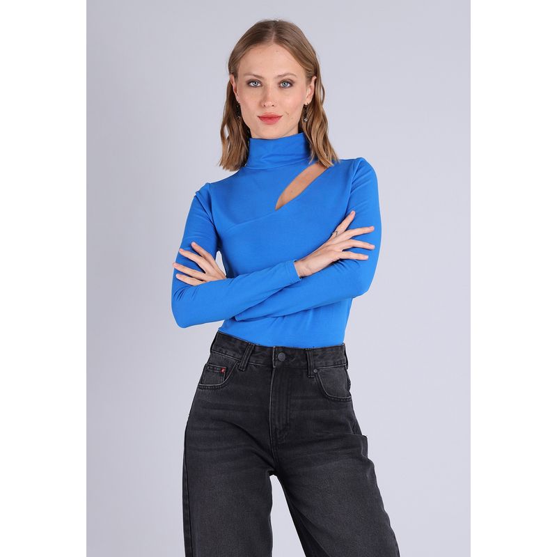 SOVIET - Polera Cuello Alto Mujer Soviet SOVIET