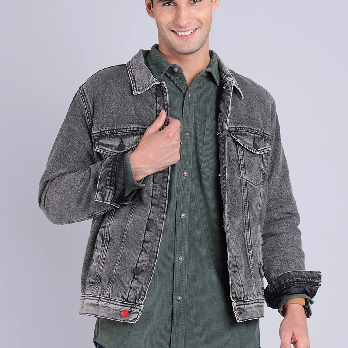 SOVIET - Chaqueta Denim con Sherpa Hombre Soviet SOVIET