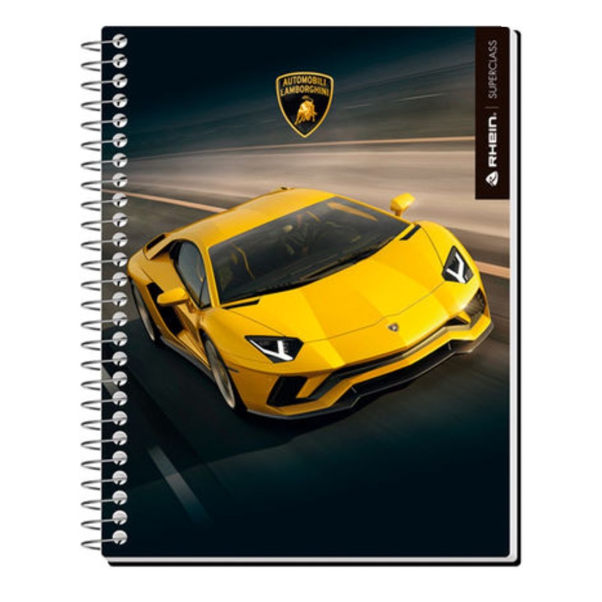 RHEIN - Pack 5 Cuadernos Lamborghini Rhein Carta 120 Hojas Tapa Dura