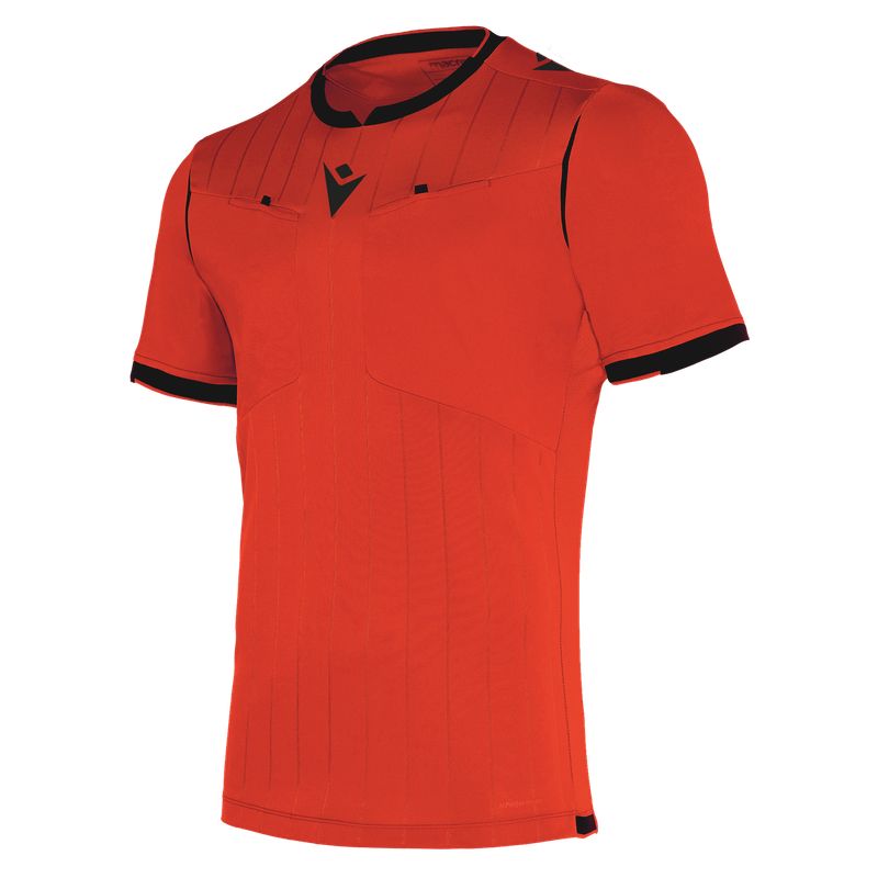 MACRON - Camiseta Arbitro Macron Eklind Manga Corta Rojo