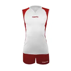 MACRON - Uniforme de Vóleibol Florencia Blanco-Rojo
