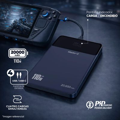 Imagen 2 del producto Cargador Portátil Master-G 20000 Mah 110W Power Delivery