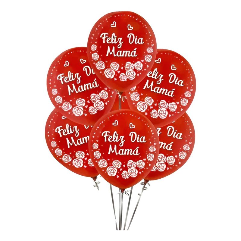 GENERICO - X6 Globos Feliz Dia Mama Decoracion Con Globo Dia Madre 896