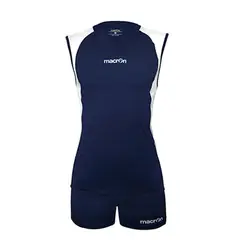MACRON - Uniforme de Voleibol Florencia Azul Marino - Blanco