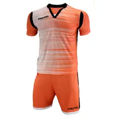 MACRON - Uniforme Fútbol Niños Nápoles Naranjo-Blanco