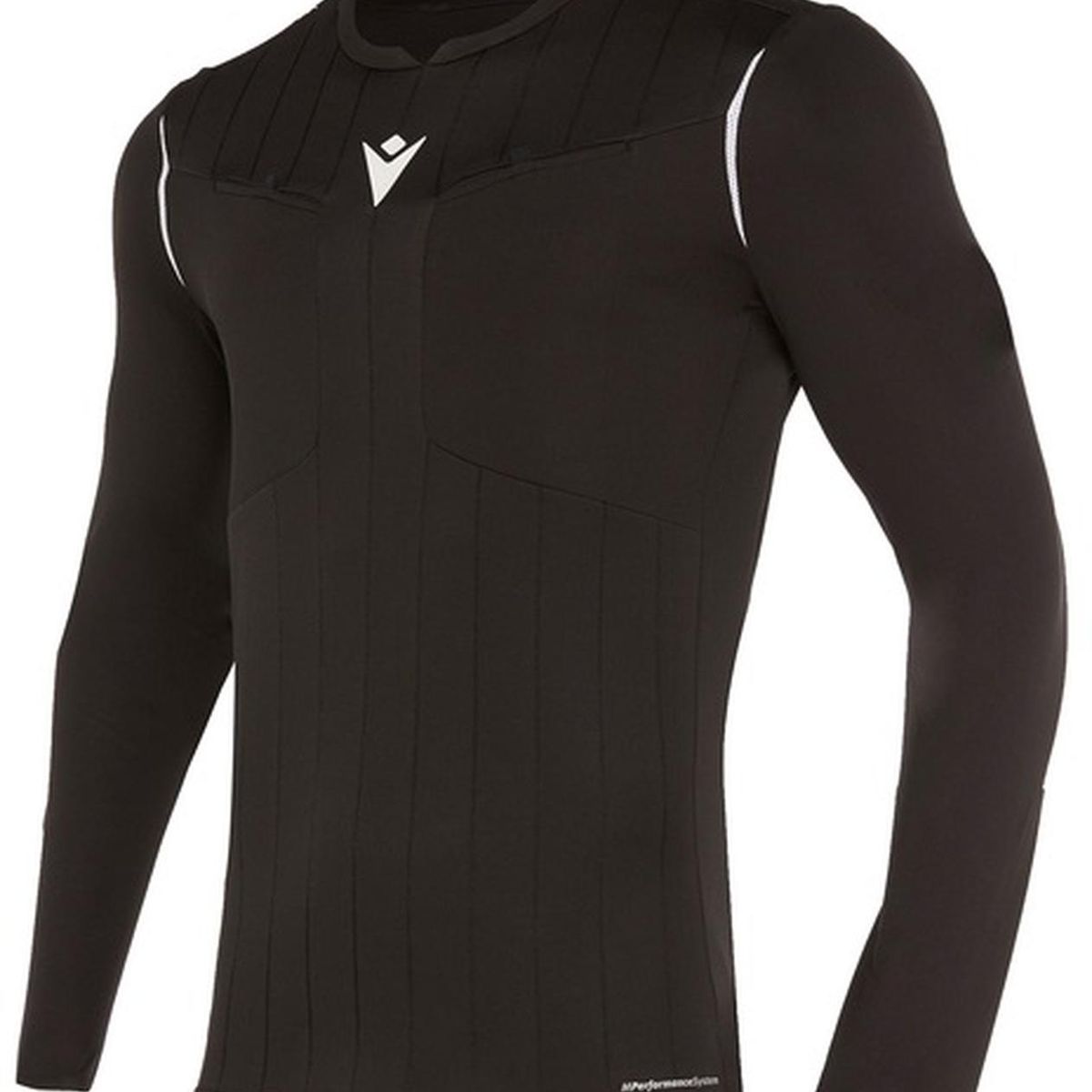 MACRON - Camiseta Arbitro Macron Eklind Manga Larga Negro