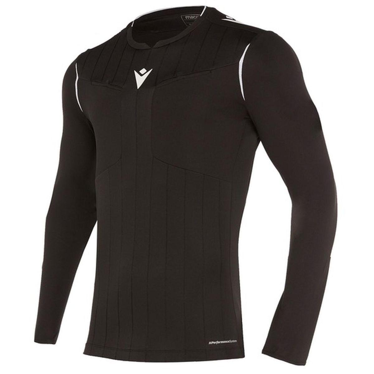 MACRON - Camiseta Arbitro Macron Eklind Manga Larga Negro