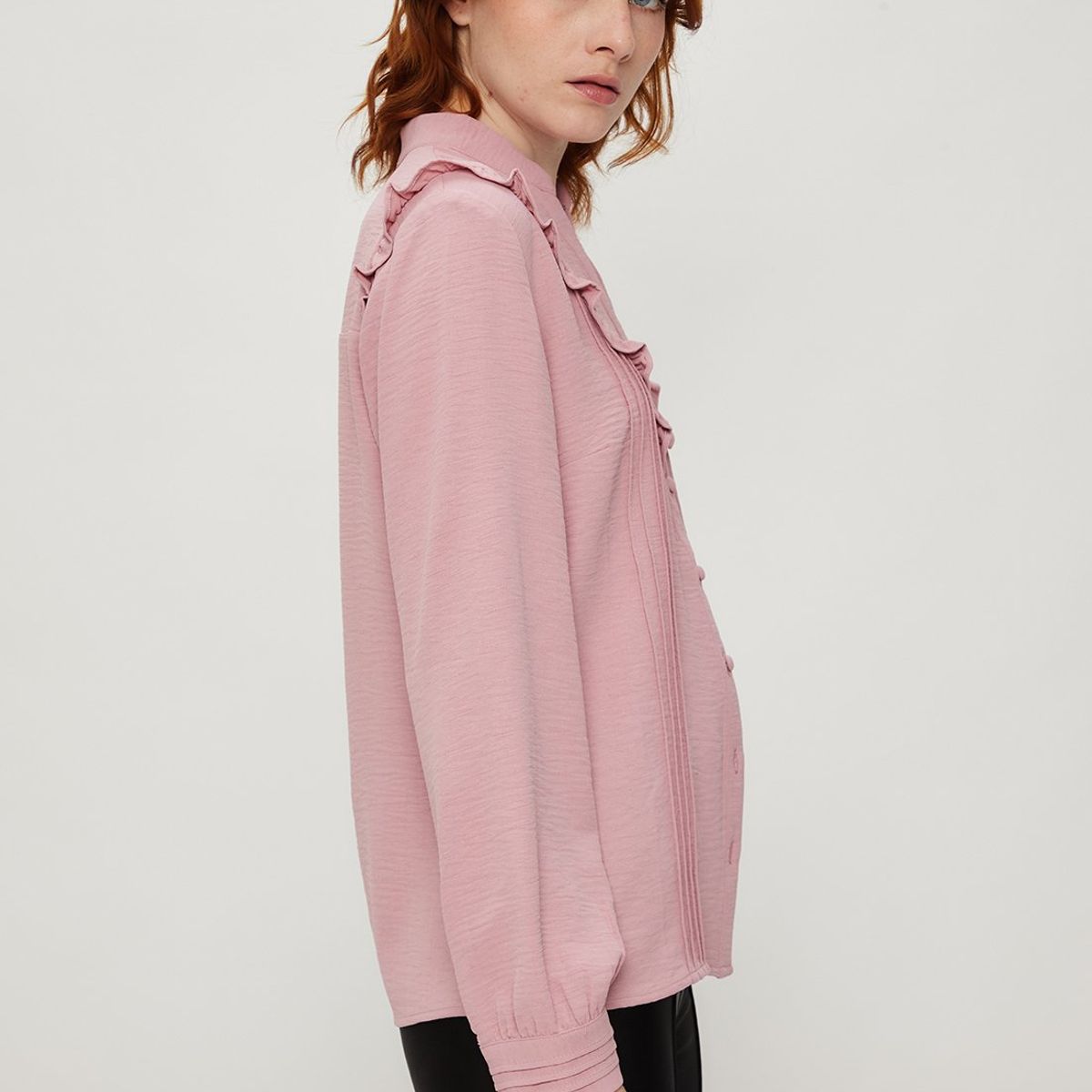 IO - Blusa Manga Larga Rosado Mujer Io