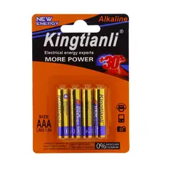 OEM - PILA KINGTIANLI AAA SET X 4 PCS ALKALINE EN BLISTER