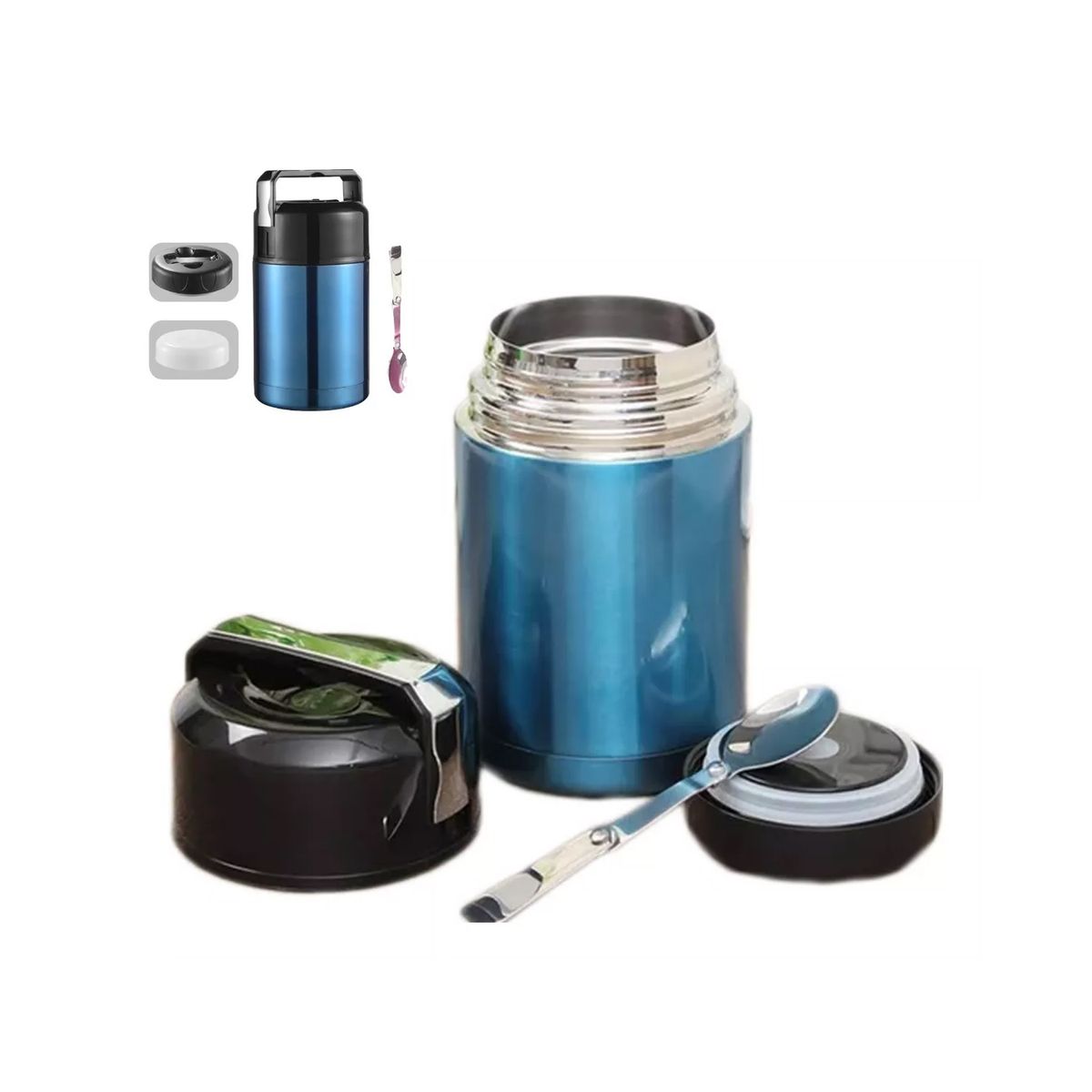 GENERICO - Termo De Comida Acero Inoxidable De 800 Ml + Cuchara