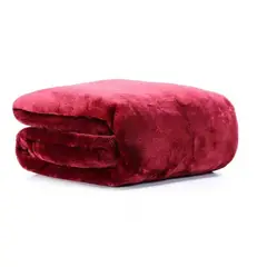 GENERICO - Frazada Polar Extra Grande Polar Suave 200230cm Invierno Bordó