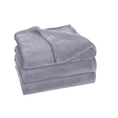 GENERICO - Frazada Polar Extra Grande Polar Suave 200230cm Invierno Gris