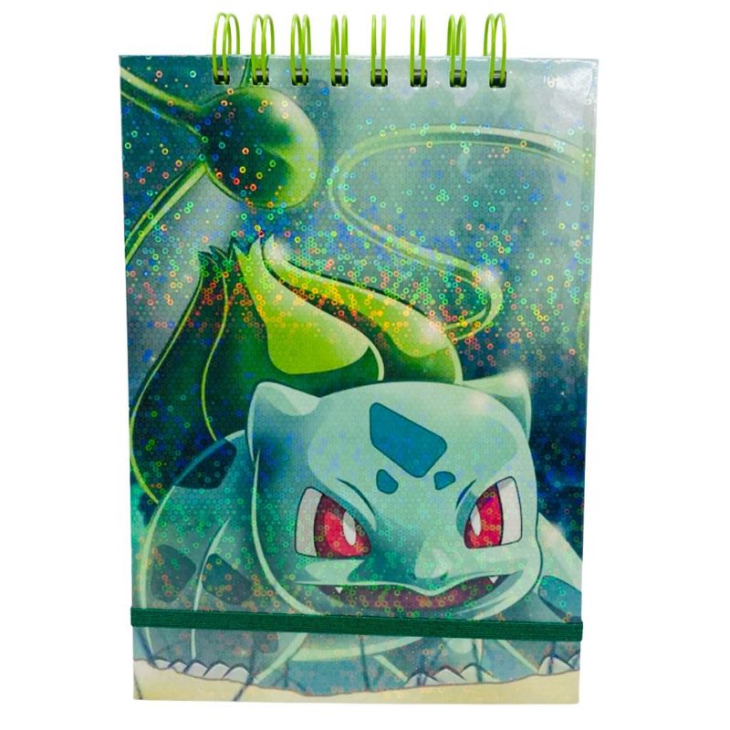 GENERICO - Croquera A5 80 Hojas Lisas Blancas Bulbasaur