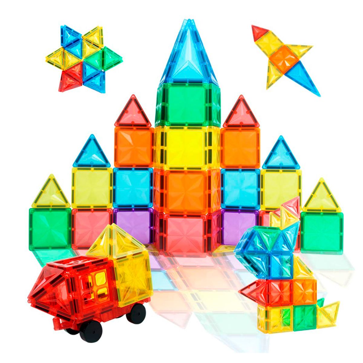 GENERICO - Juego Bloques Construcción lego 3d Magnéticos Armables 32 piezas