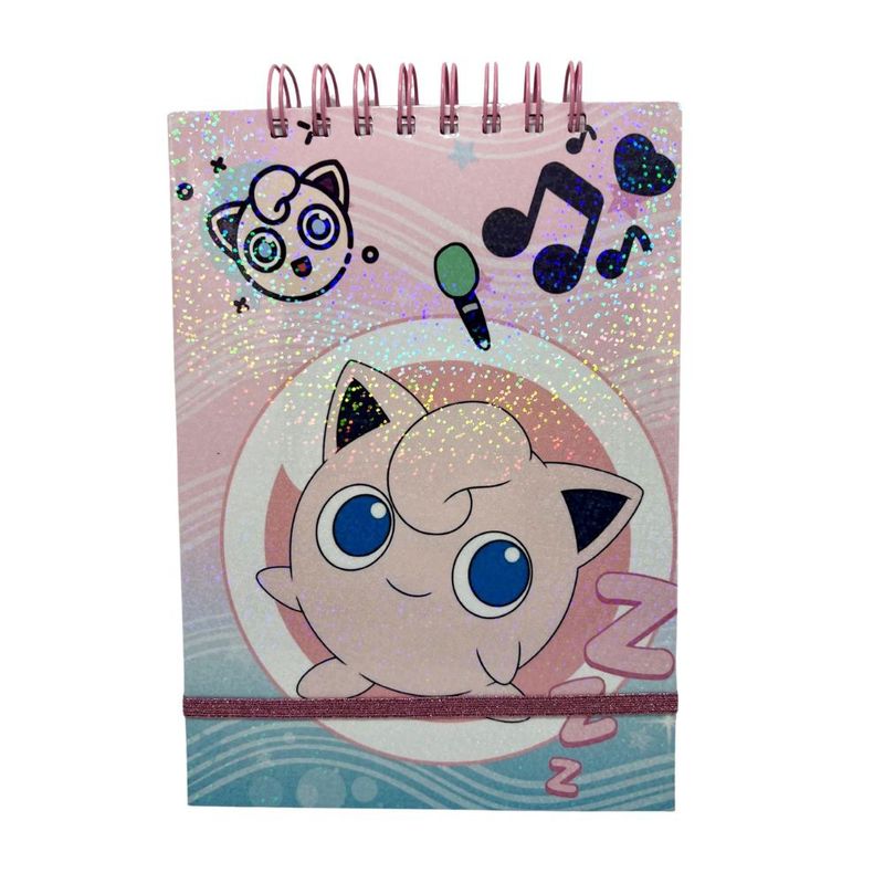 GENERICO - Croquera A5 80 Hojas Lisas Blancas Diseño de Jigglypuff