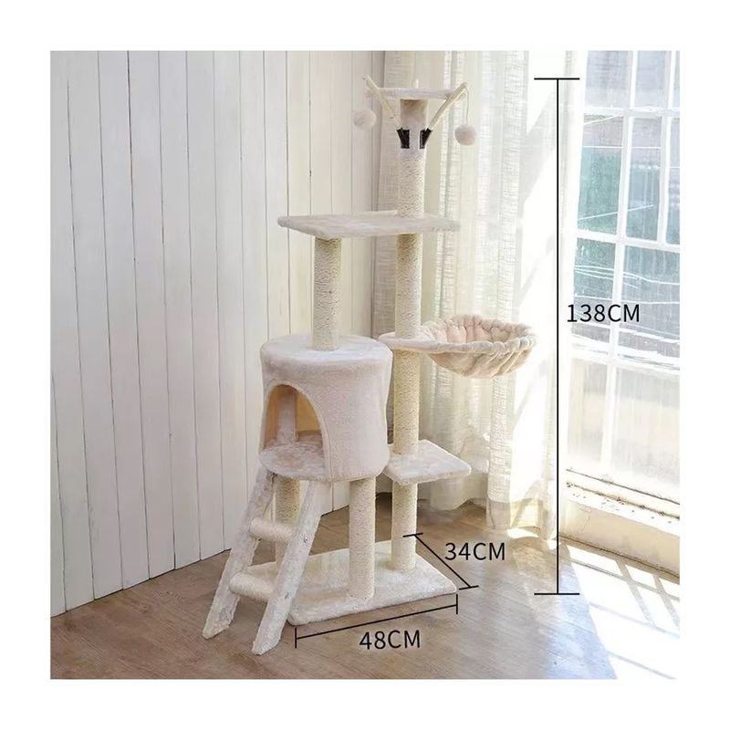 GENERICO - Torre Rascador Casa Torre Animales Para Gatos Grande