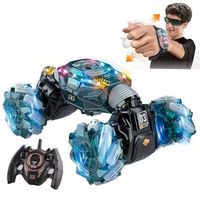 Auto Acrobático Doble Cara 4X4 RC Control Remoto Joystick y Gestos Luces RGB y Vapor 20Min
