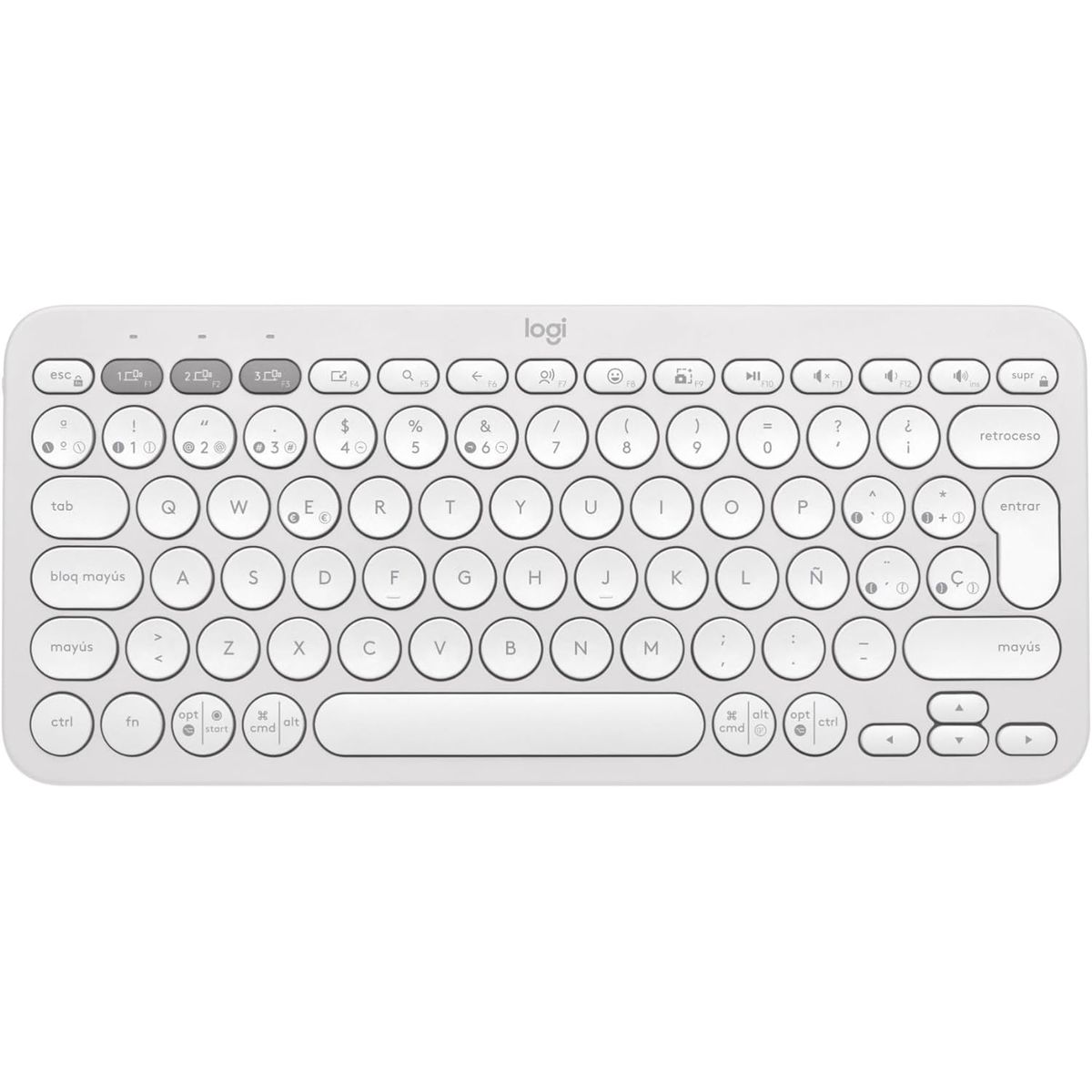 LOGITECH - Logitech Pebble Keys 2 K380s Bluetooth BLANCO