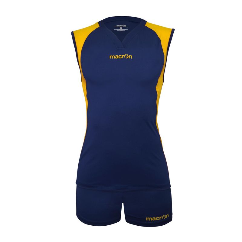 MACRON - Uniforme de Vóleibol Macron Florencia Azul Marino - Amarillo