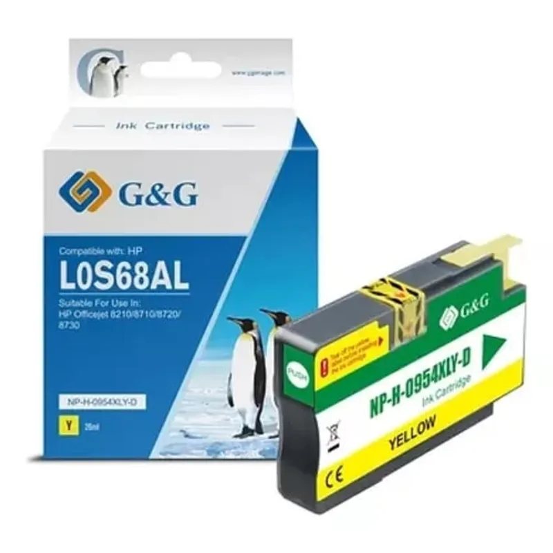 GENERICO - Cartucho Tinta Yellow LH 954 XL G&G 26 ml Alta Calidad