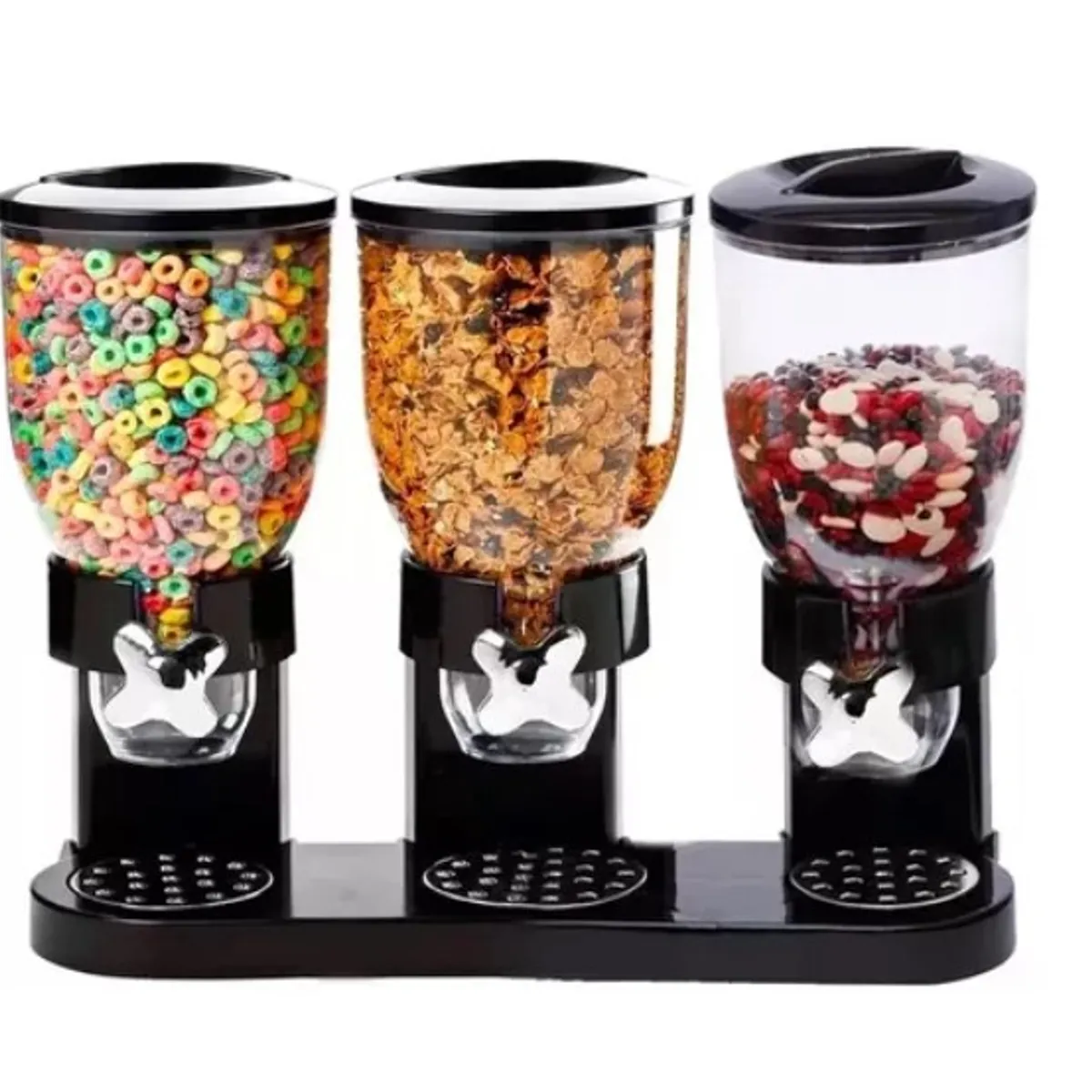 GENERICO - Dispensador Triple Cereal Granos Dulces Frutos Secos Pro X L