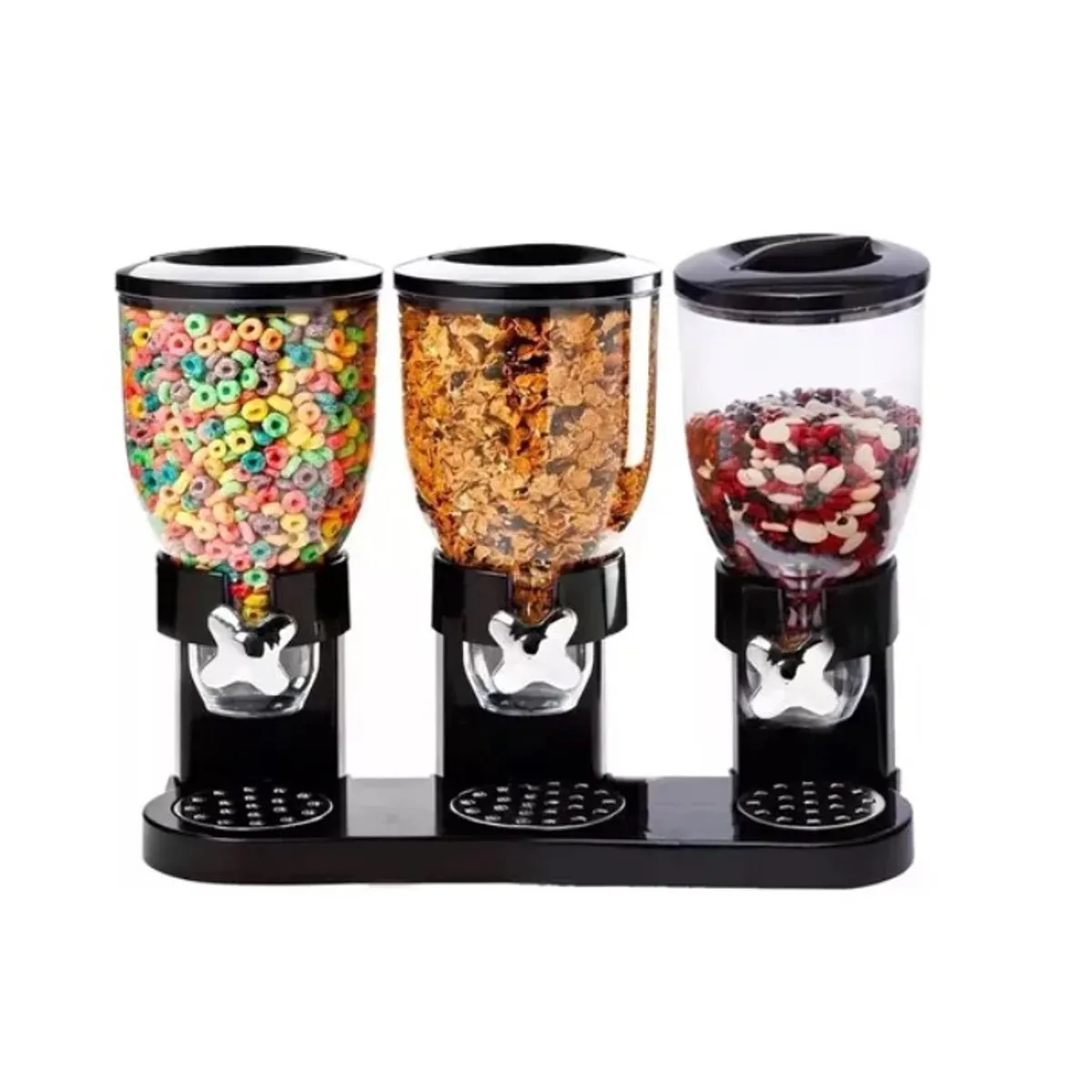 GENERICO - Dispensador Triple Cereal Granos Dulces Frutos Secos Pro X L