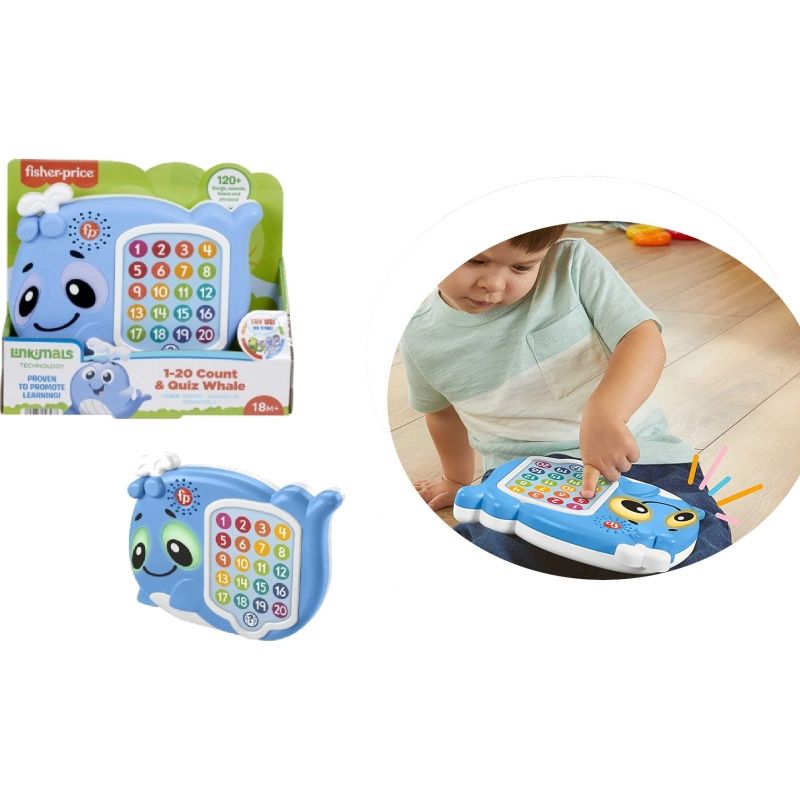 MATTEL - MATTEL HJR73 FISHER PRICE LINKIMALS BALLENA CUENTA CONMIGO