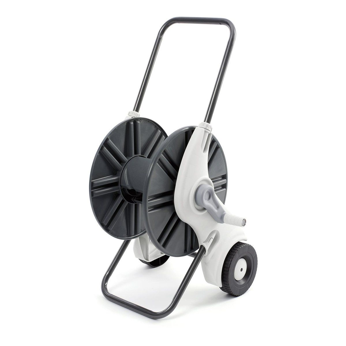 GENERICO - CARRO PORTAMANGUERA PLASTICO 30-60MT CON CONECTORES REHAU