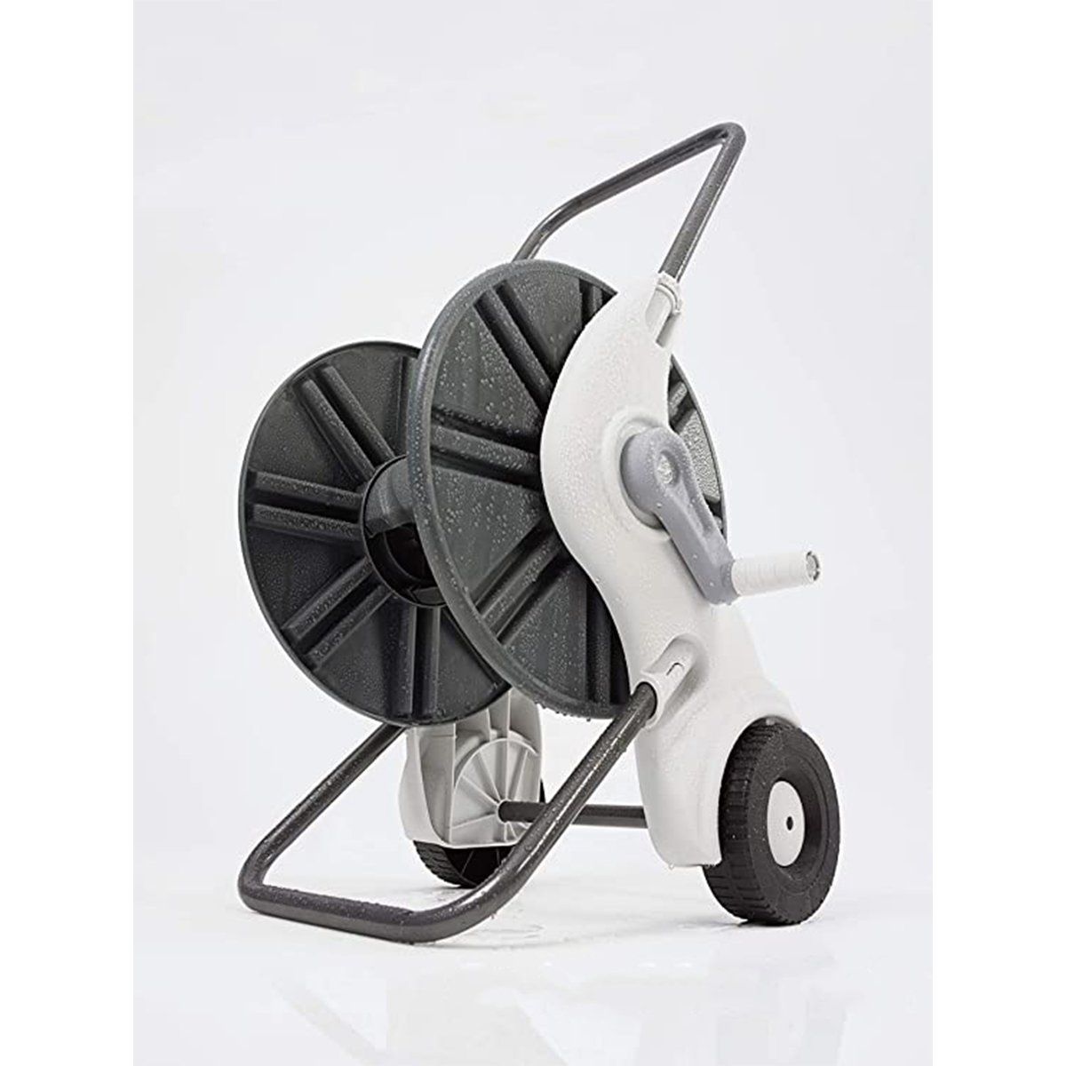 GENERICO - CARRO PORTAMANGUERA PLASTICO 30-60MT CON CONECTORES REHAU