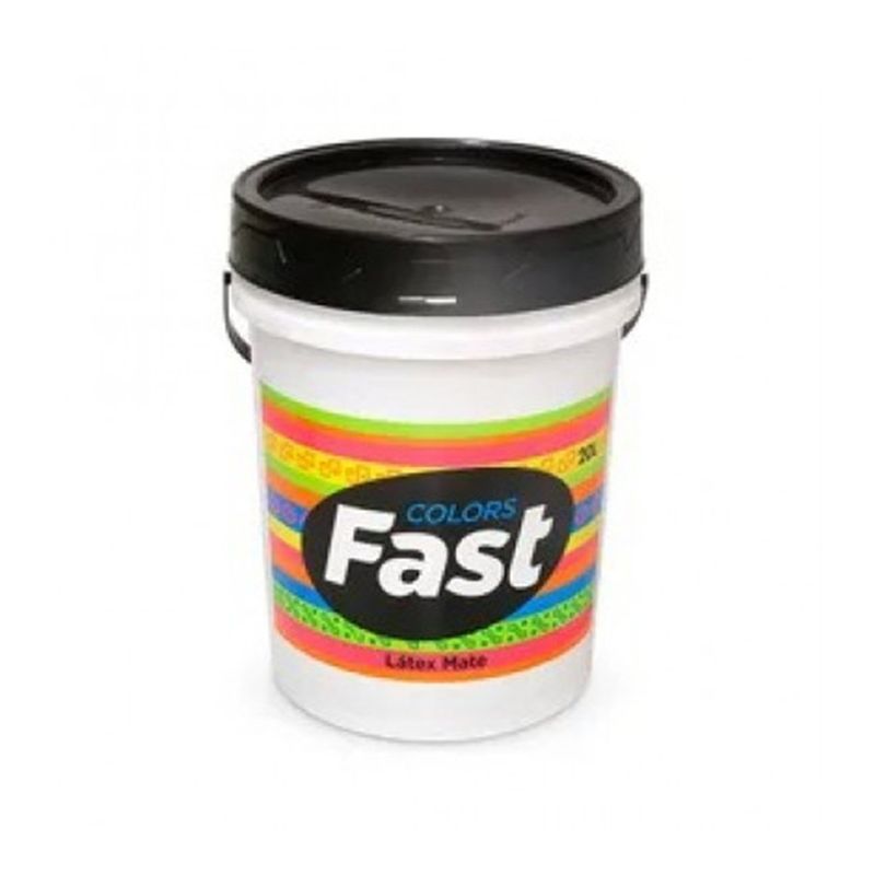 TRICOLOR - Látex Fast 1 Tineta (4 galones) Blanco Tricolor Mimbral