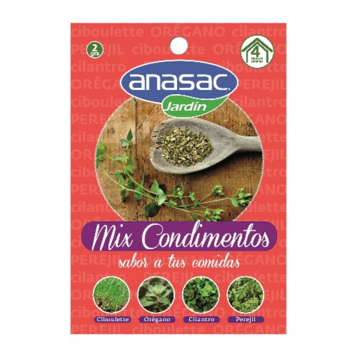 ANASAC - SEMILLA MIX CONDIMENTOS 2GRS ANASAC-MIMBRAL