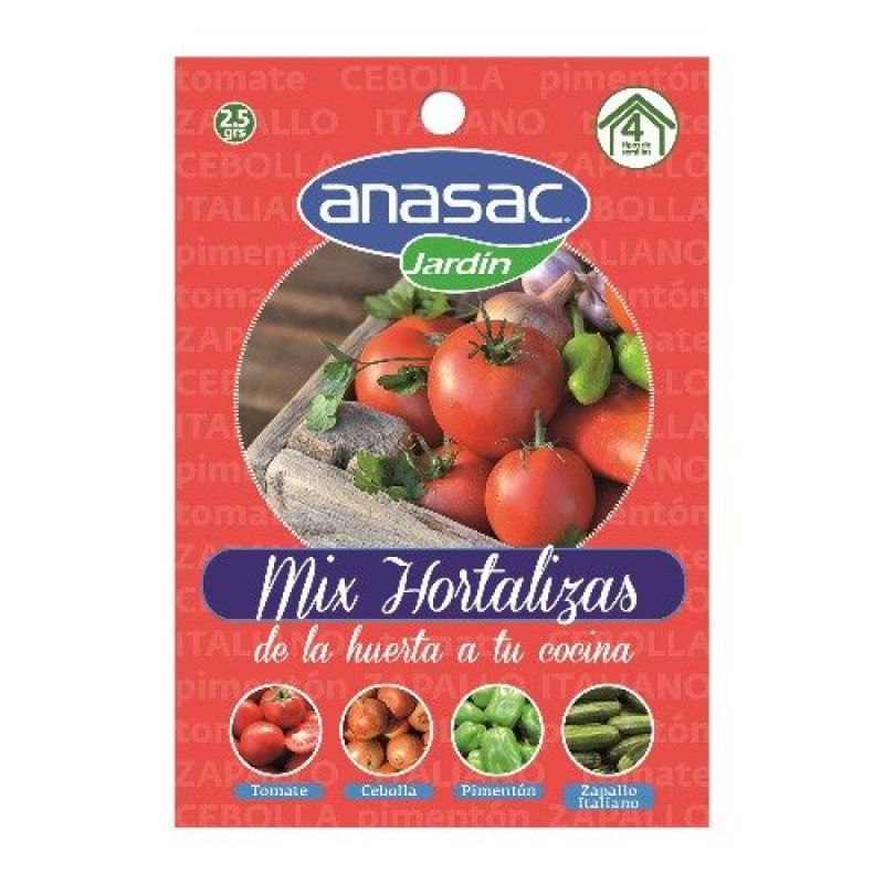 ANASAC - Semilla mix hortalizas 2.5grs Anasac Mimbral