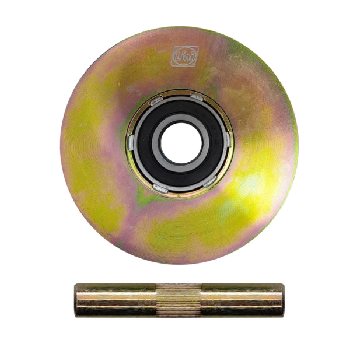 LIOI - RUEDA PARA PORTON CON PASADOR 100MM LIOI-MIMBRAL