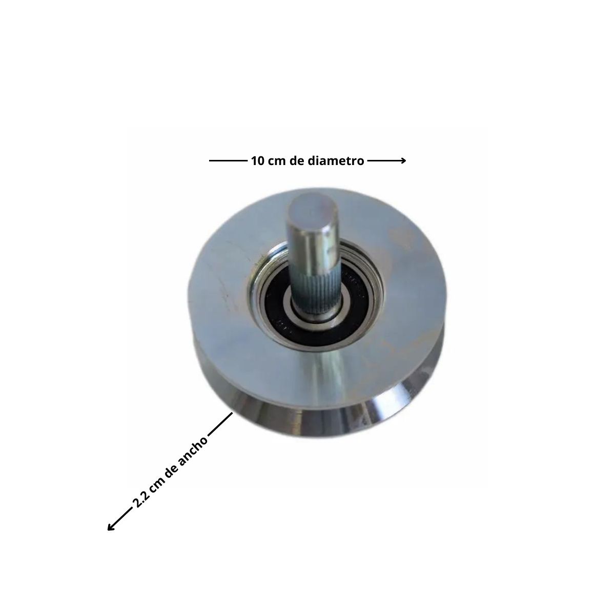 GENERICO - Rueda para porton con pasador eco 100mm Ducasse